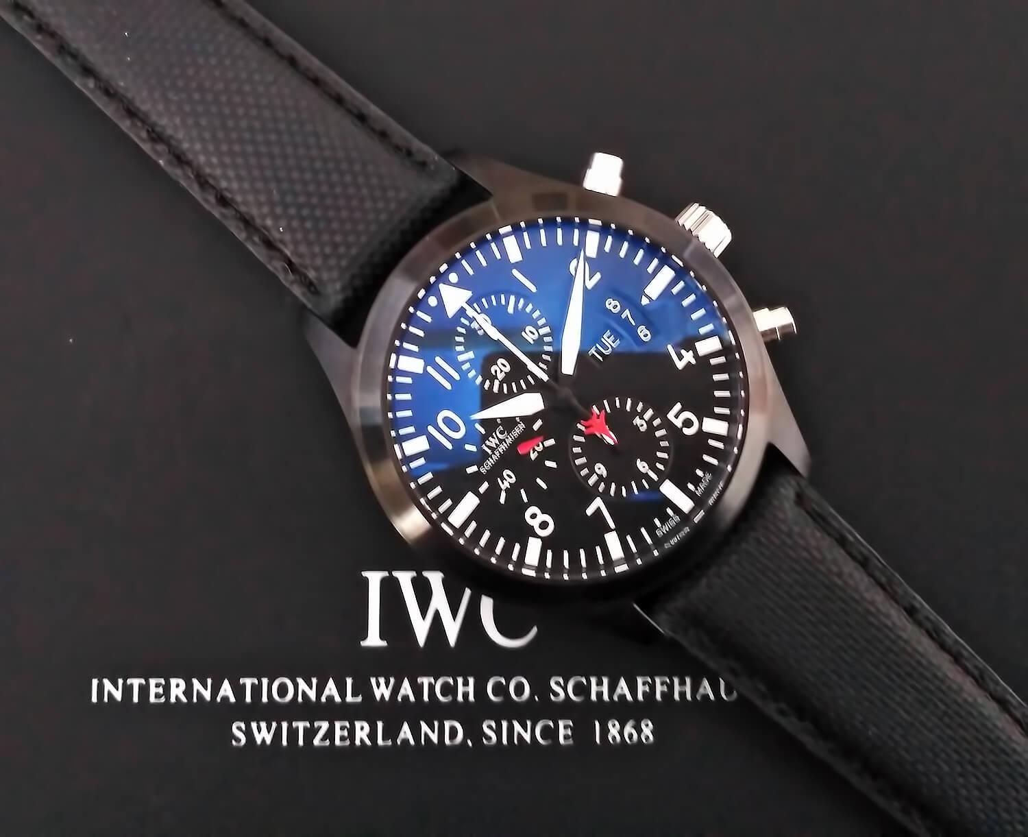 Точная реплика IWC Pilot`s Watch Chronograph Top Gun