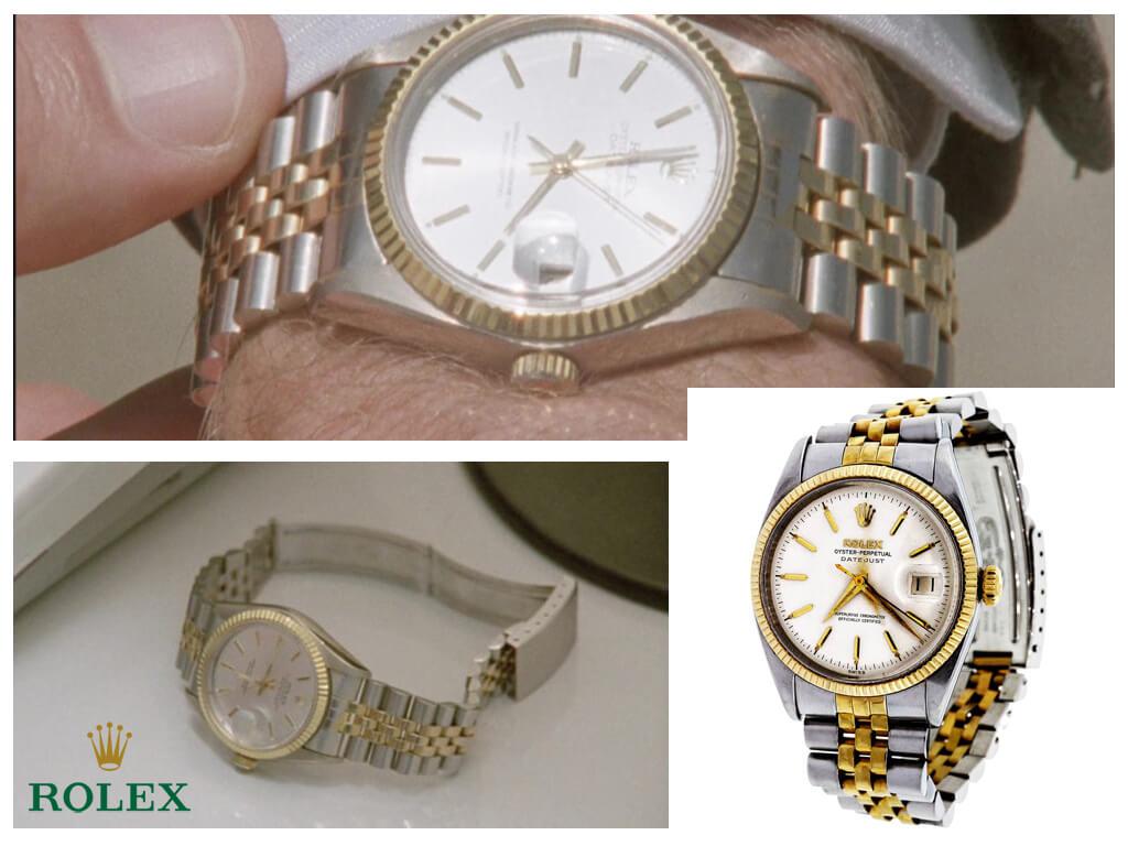 наручные часы Rolex Stainless Steel and Yellow Gold Datejust Wristwatch Ref 6605 в Клуб миллиардеров (2018)