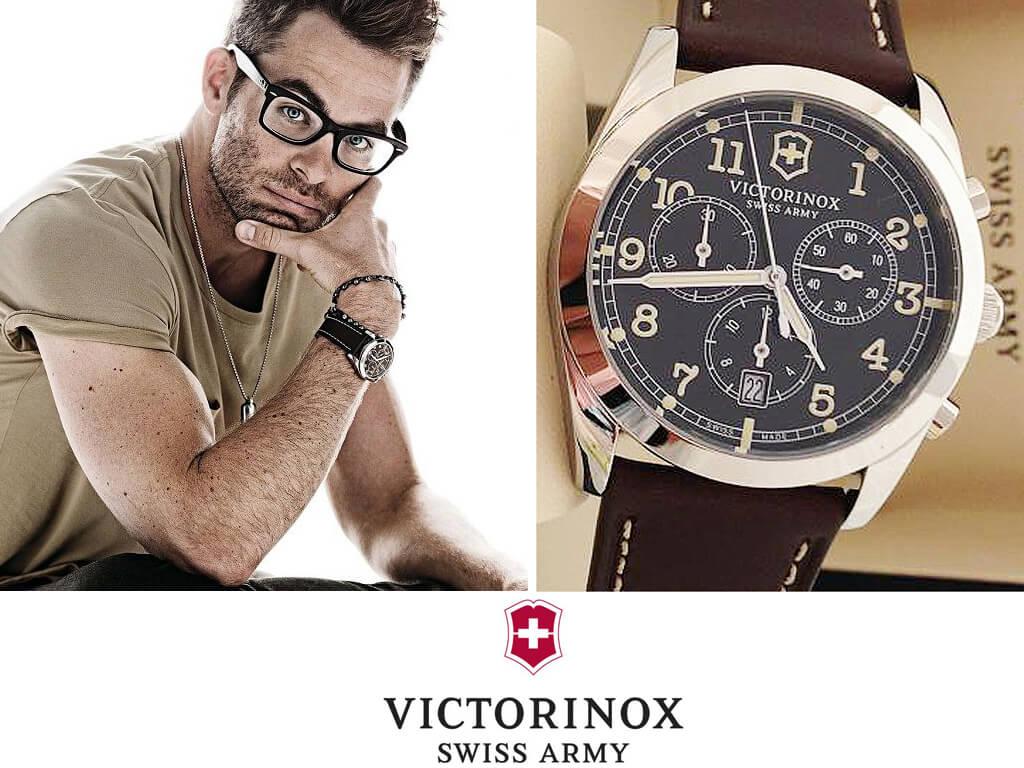 Крис Пайн и его часы марки Викторинокс 
